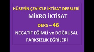 MİKRO İKTİSAT DERS 46 DOĞRUSAL FAYDA FONKSİYONLARI [upl. by Sirenay]