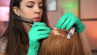 ASMR  Extremely Satisfying Dandruff Removal amp Scalp Check w Bad results not real [upl. by Yblok]