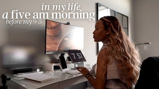 5am diaries  59 before 95 routine 5 am morning routine black women in tech  Beautifully Syndie [upl. by Watson]