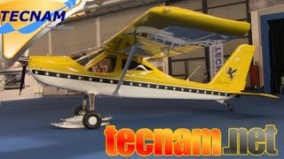 TECNAM Aircraft P92 Echo light P92 Eaglet P2008 Aero Expo Friedrichshafen [upl. by Relluf]