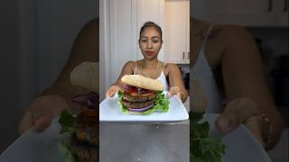 quotBest Double Stacked Black Bean Burger Recipe 🍔  Ultimate Homemade Delightquot [upl. by Adiuqram875]