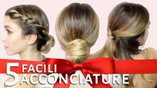 HOW TO ACCONCIATURE FACILI E VELOCI PER LE FESTE con STYLISTA  LaRetrò [upl. by Averill196]