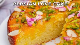 Persian Love Cake  Rose Pistachio Cake [upl. by Eimarrej]