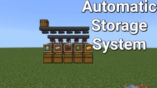 Automatic Storage System in Minecraft [upl. by Peisch887]