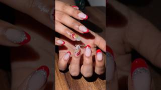 Gel nail extensions  red nails nailheaven [upl. by Zilla]