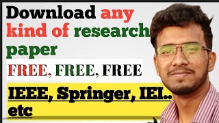 How to download research paper for free 🤩😯  Research paper download  Article download [upl. by Tnarb]