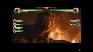 Simba vs Scar battle with healthbars [upl. by Arlin407]