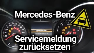 Mercedes Benz Servicemeldung zurücksetzen CKlasse 205 [upl. by Pearle]