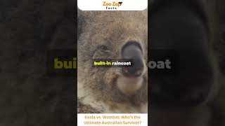 Koala vs Wombat Who’s the Ultimate Australian Survivor koala wombat viralshorts animals facts [upl. by Akirehc]