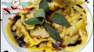 Come preparare gli Agnolotti ripieni con riduzione dAceto Balsamico Del Duca [upl. by Aihsei]