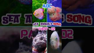 🐠Abc Sea Animals Song😱 music love beach nurseryrhymes shorts short shortsfeed shortsfeeds [upl. by Zacharia]