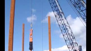 BRUCE Pile Hammer SGH1015 offshore pile driving [upl. by Tamara]