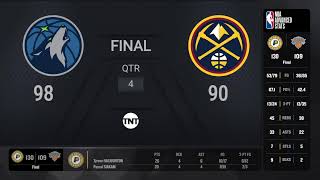 Timberwolves  Nuggets Game 7  NBAPlayoffs Presented by Google Pixel on TNT Live Scoreboard [upl. by Euqinotna]