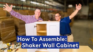 How To Assemble Highland Shaker Wall Cabinet [upl. by Rosenquist]