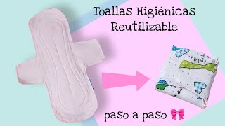 Tutorial Toallas higiénicas Reutilizables paso a paso 🎀 telas fáciles de conseguir [upl. by Rafi]