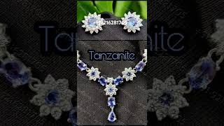 Tanzanite tanzaniteexclusive customorder jewellerycollection abundance moldavite royalty [upl. by Ynnos]