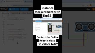 Distance measurement with Esp32iotesp32electronicrobot [upl. by Hazel]