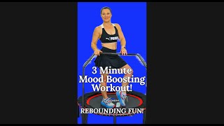 3 Minute Rebounder Workout to Brighten Your Mood and Help With Depression Fitness Trampoline Workout [upl. by Toft]