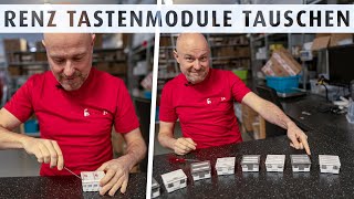 Renz Tastenmodule  was müsst ihr beachten wie wird die Abdeckung gewechselt [upl. by Vivyan]