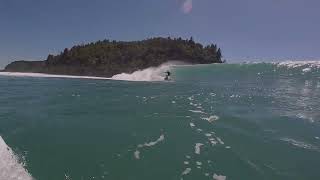 Surfing the Whangamata Bar New Zealand 301222 [upl. by Marleah937]