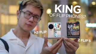 OPPO Find N3 Flip w upgraded cover screen  TRIPLE CAMERA The KING of flip phones  smashpop [upl. by Lenod]