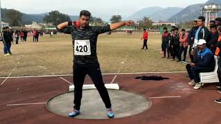 Khel MahaKumbh State 2019 M Siddharth Chaudhary n shotput gold discus m gold [upl. by Attenreb]