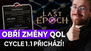 Masivní updaty pro QoL v Cycle 11  Připravte se  Last Epoch lastepoch [upl. by Anelrihs]