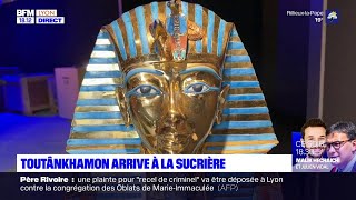 Lyon  lexpo Toutankhamon sinstalle à la Sucrière [upl. by Evante]