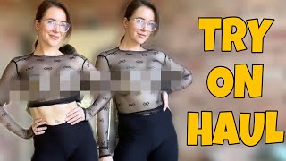 4K TRANSPARENT Clothes  How to wear a blouse  See Through Try On Haul  Educational video [upl. by Abisia280]