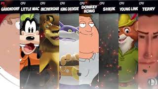 Peter vs Goofy vs Alex Lion vs Big vs Joe vs Ladybug vs Robin Hood vs Ken BM [upl. by Ssilb680]