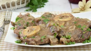 “RICETTA DEL GIORNO FACILE E VELOCE OSSOBUCO 🍖 ALLA MILANESE ” [upl. by Hnib]