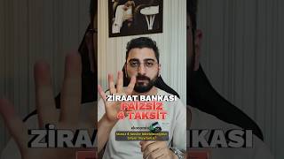 Ziraat Bankası FAİZSİZ 4 TAKSİT kredi kredikartı [upl. by Monika]