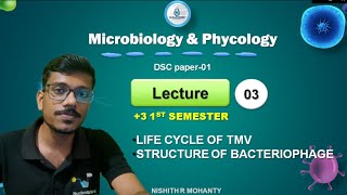 Microbiology and Phycology  Lecture 3  Life cycle of TMV Structure of Bacteriophage [upl. by Jethro]