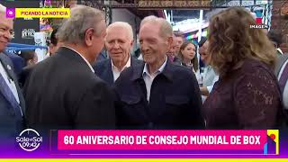 Olegario Vázquez Raña y Julio César Chávez en el 60 aniversario del Consejo Mundial de Box [upl. by Butch669]