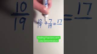 Adding Fractions with Like Denominators [upl. by Karla]