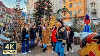 Zagreb Christmas Market 🇭🇷 4K Old Town Walking Tour 2023 [upl. by Jimmy343]