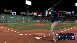 MLB The Show 24 Franchise mode Boston Red Sox vs Seattle Mariners Game 107 [upl. by Letreece]