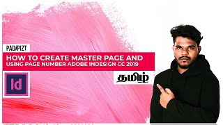 How To Create Master Page amp Using Page Number Adobe InDesign CC 2019 Tamil [upl. by Yhtommit]