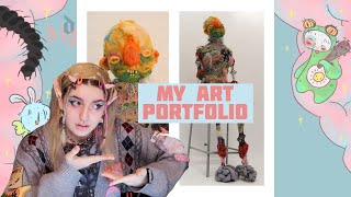 My successful art portfolio CSM  UAL  Goldsmiths Edinburgh [upl. by Renferd]