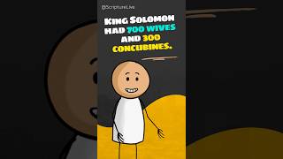 Did you know King Solomon had 700 wives and 300 concubines ScriptureLive [upl. by Jenica]