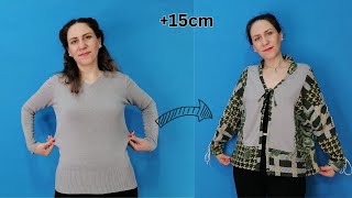 How to Upsize a Shirt or Blouse to Fit You Perfectly [upl. by Lamak]