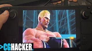 How To Fight with Geese Howard Tekken 7 on STEAM DECK [upl. by Julius964]