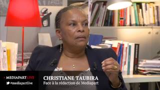 Christiane Taubira face à la rédaction de Mediapart [upl. by Attlee]