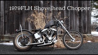 Vintage HarleyDavidson 1979 Shovelhead Chopper build First Start [upl. by Zulema]