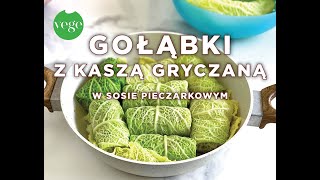 Najlepsze Gołąbki z Kaszą Gryczaną w sosie pieczarkowym Jak zrobić wegetariańskie gołąbki [upl. by Baudin]