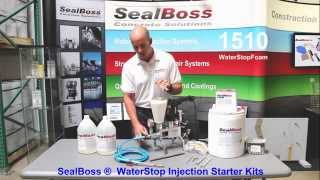 Water Stop Injection STARTER KIT SealBoss [upl. by Eatnohs995]