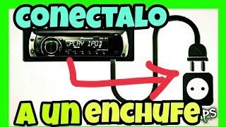 💚como CONECTAR o INSTALAR un AUTO ESTEREO en CASA💚😈 [upl. by Atinele]