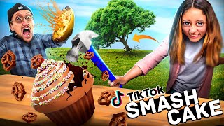 Tik Tok Treats amp Trees go Crashing  a Squash Bomb amp Cupcakes Smashing FV Family Super Rando Vlog [upl. by Ijneb]