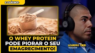 LEANDRO TWIN EXPLICA o USO de WHEY PROTEIN para EMAGRECER [upl. by Htrahddis328]