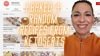 I randomly baked 4 x ketoserts recipes amp the results were surprising [upl. by Ardnuassac]